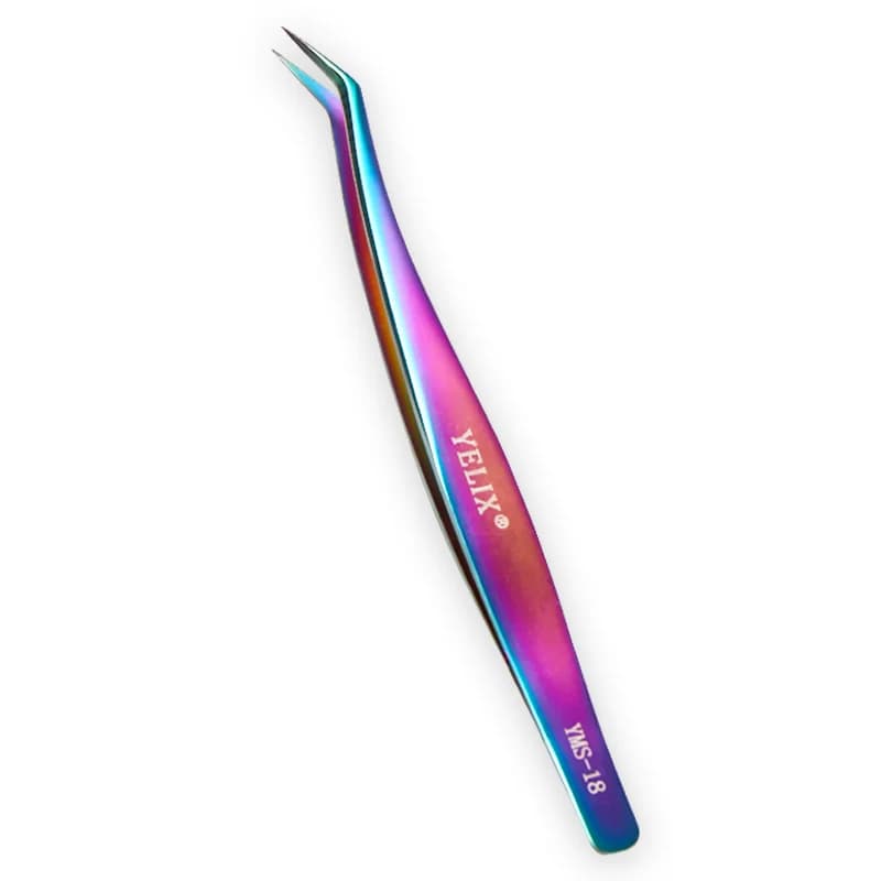 Golden Stainless Steel Isolation Lash Tweezers