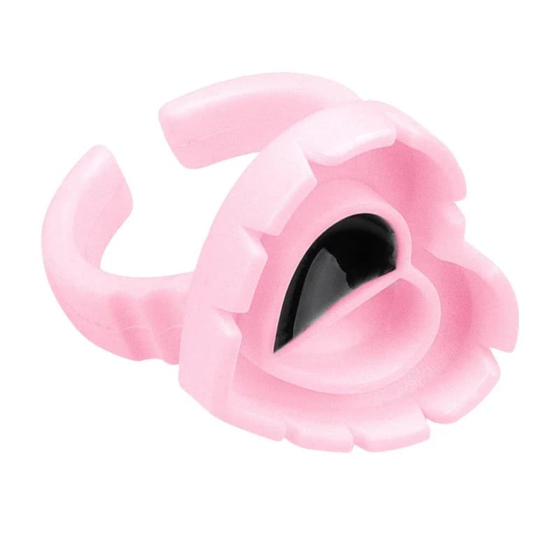 100 Pcs Disposable Glue Ring Holders for Lash Extensions