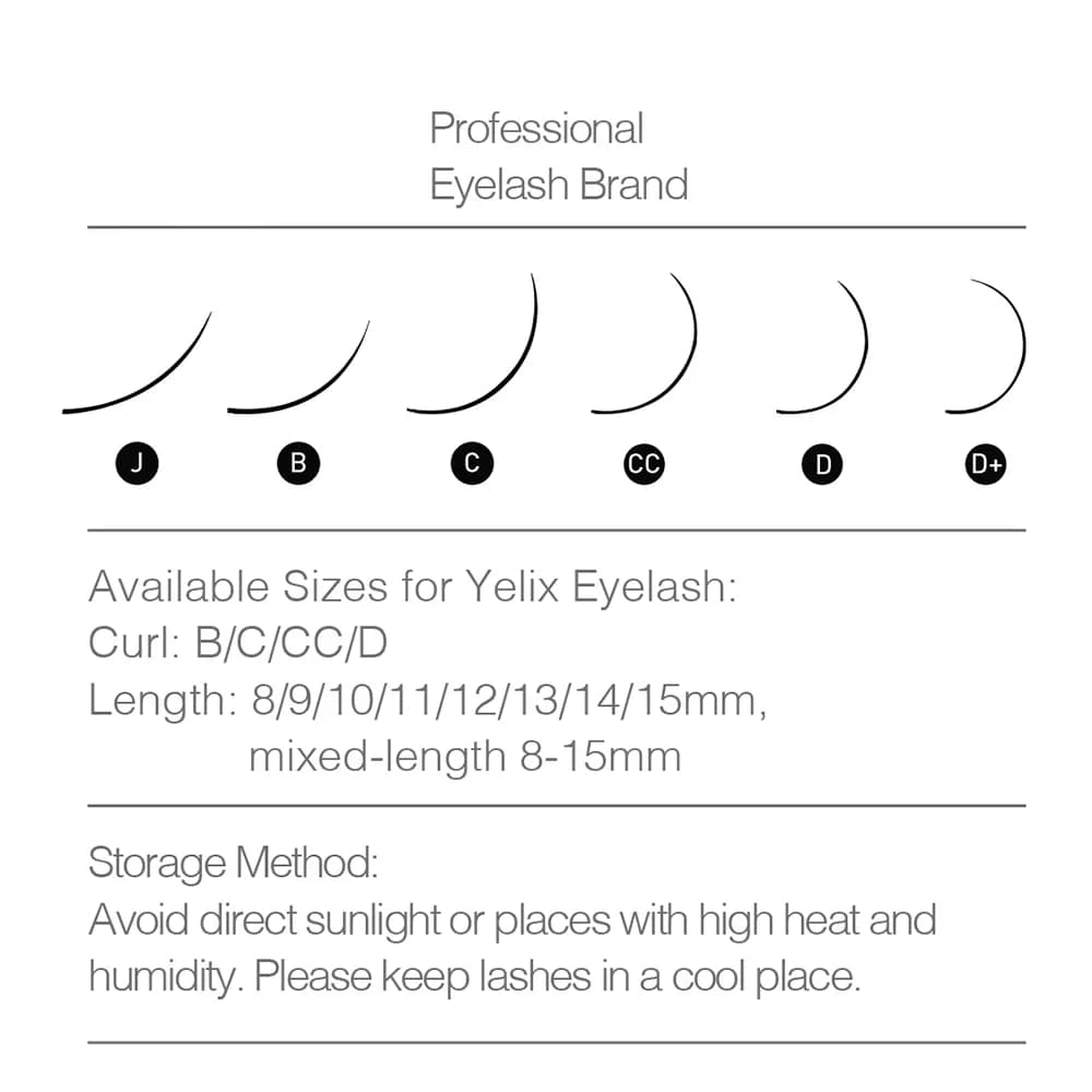 Individual False Mink Eyelash Set 5pcs
