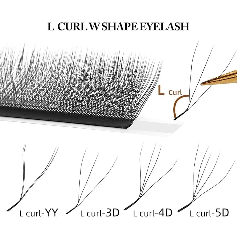 YY and 3D/4D/5D W Shape Premade Volume Lashes