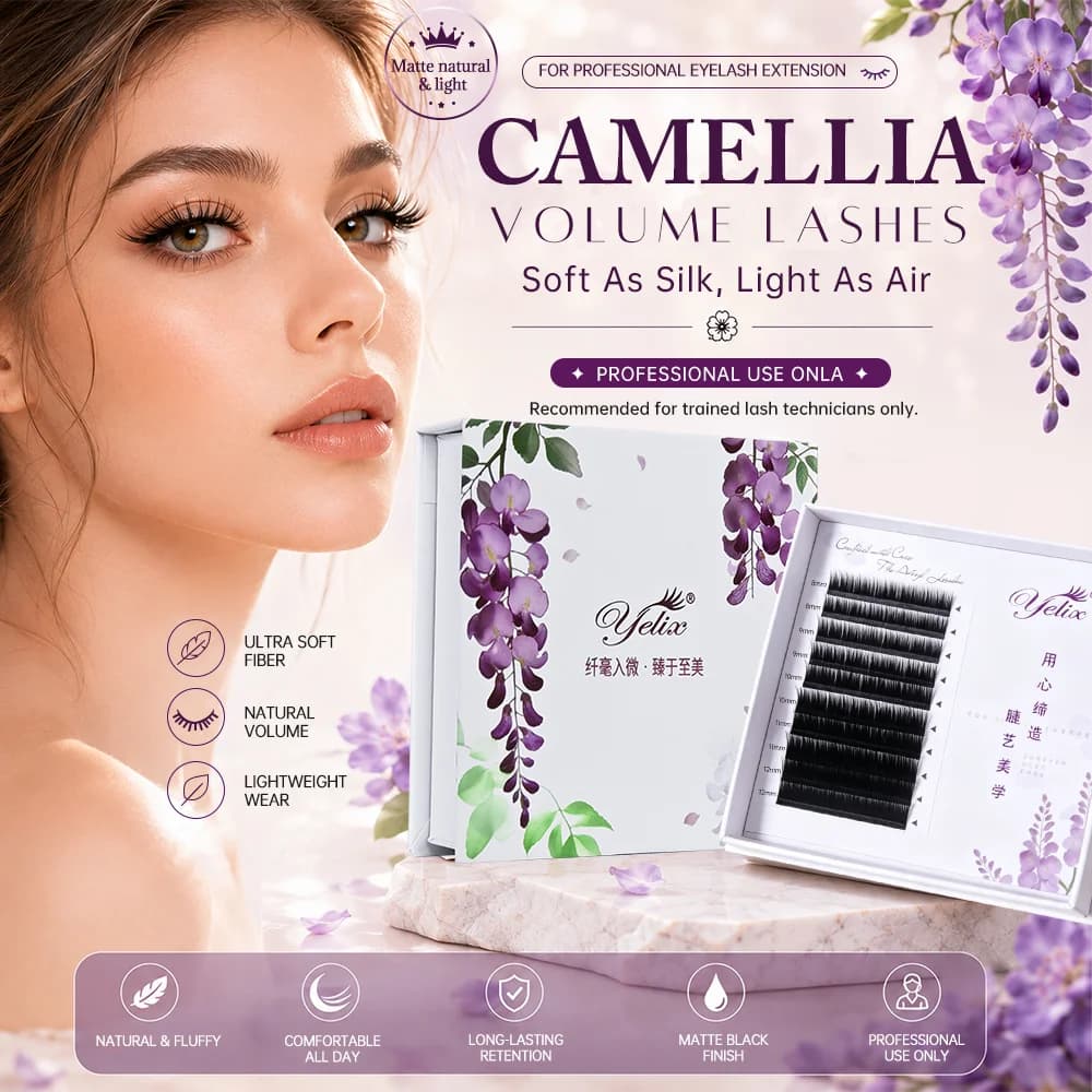 Camellia Volume Lash Extensions Soft Natural