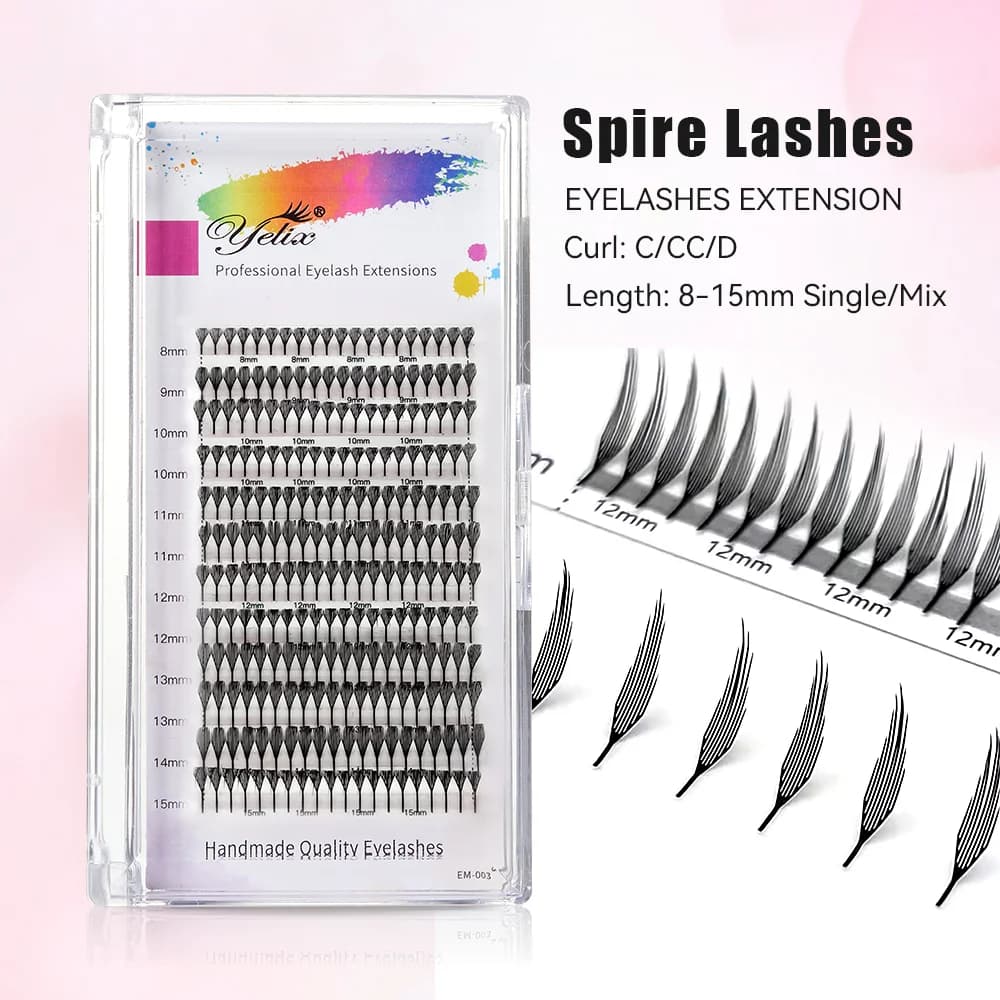 Feather Shape Premade Fan Lash Extensions