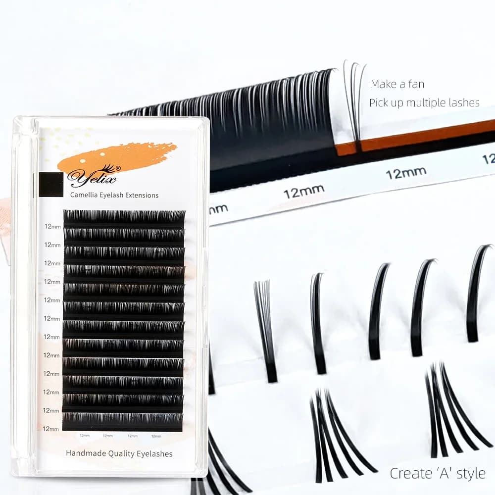 Camellia Lash Extensions with Adhesive