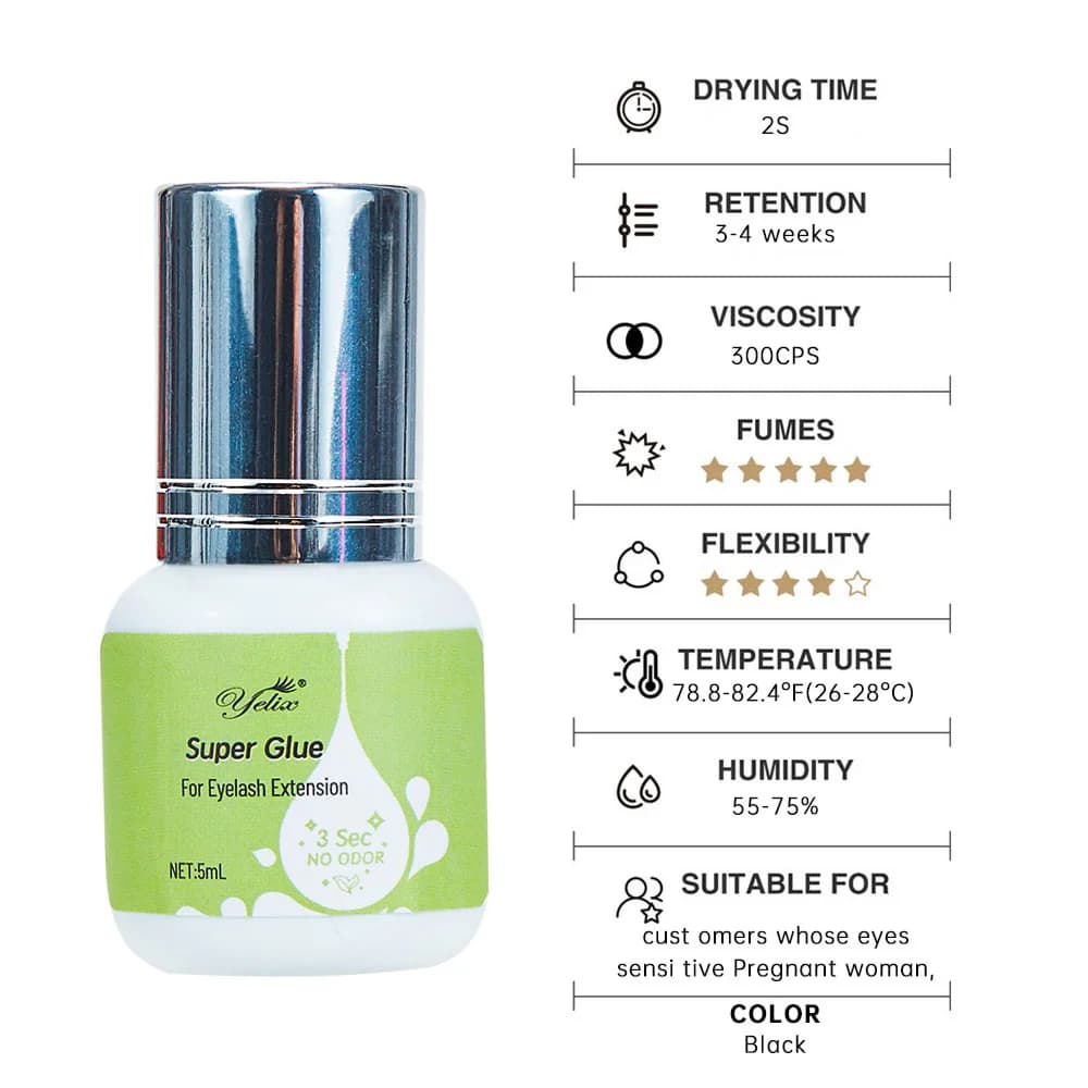 5ml Fast Drying Low Odor Lash Extension Glue
