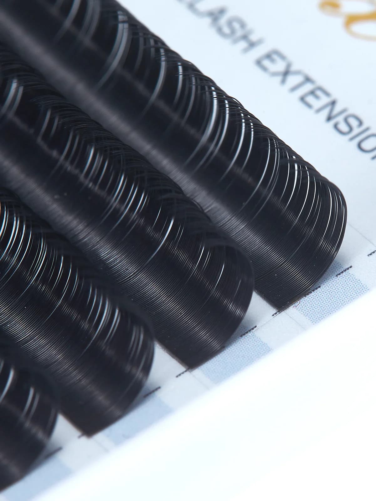 Black Classic Individual Silk Eyelash Extensions 12 Rows