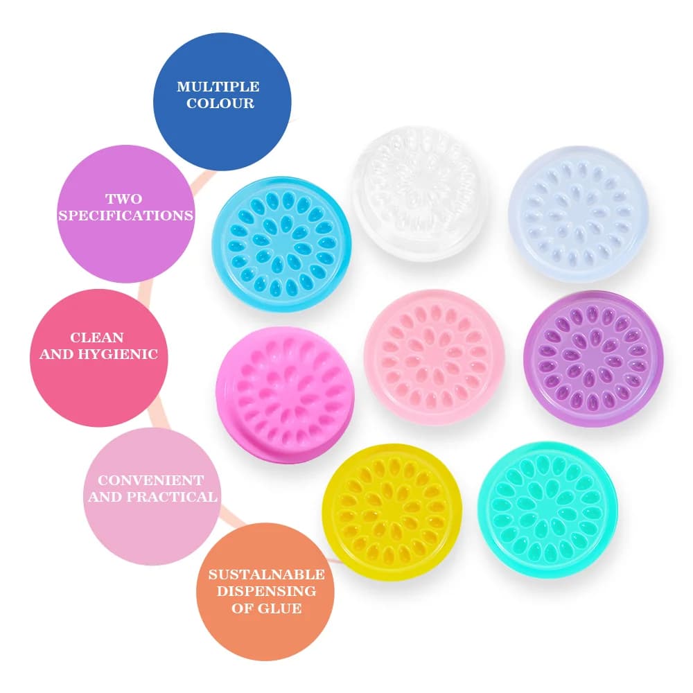 Flower Shape Plastic Glue Holder for Eyelash Extensions