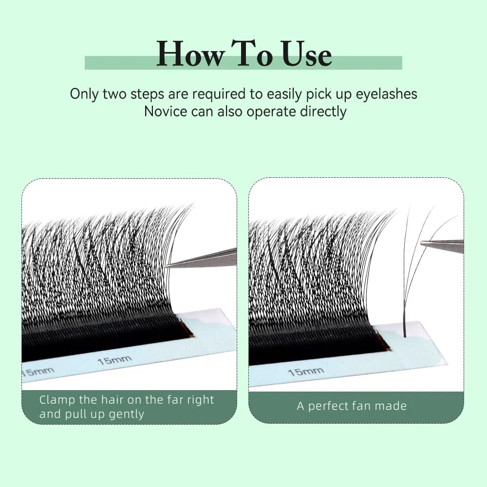 3D W Shape Premade Volume Fan Eyelash Extensions