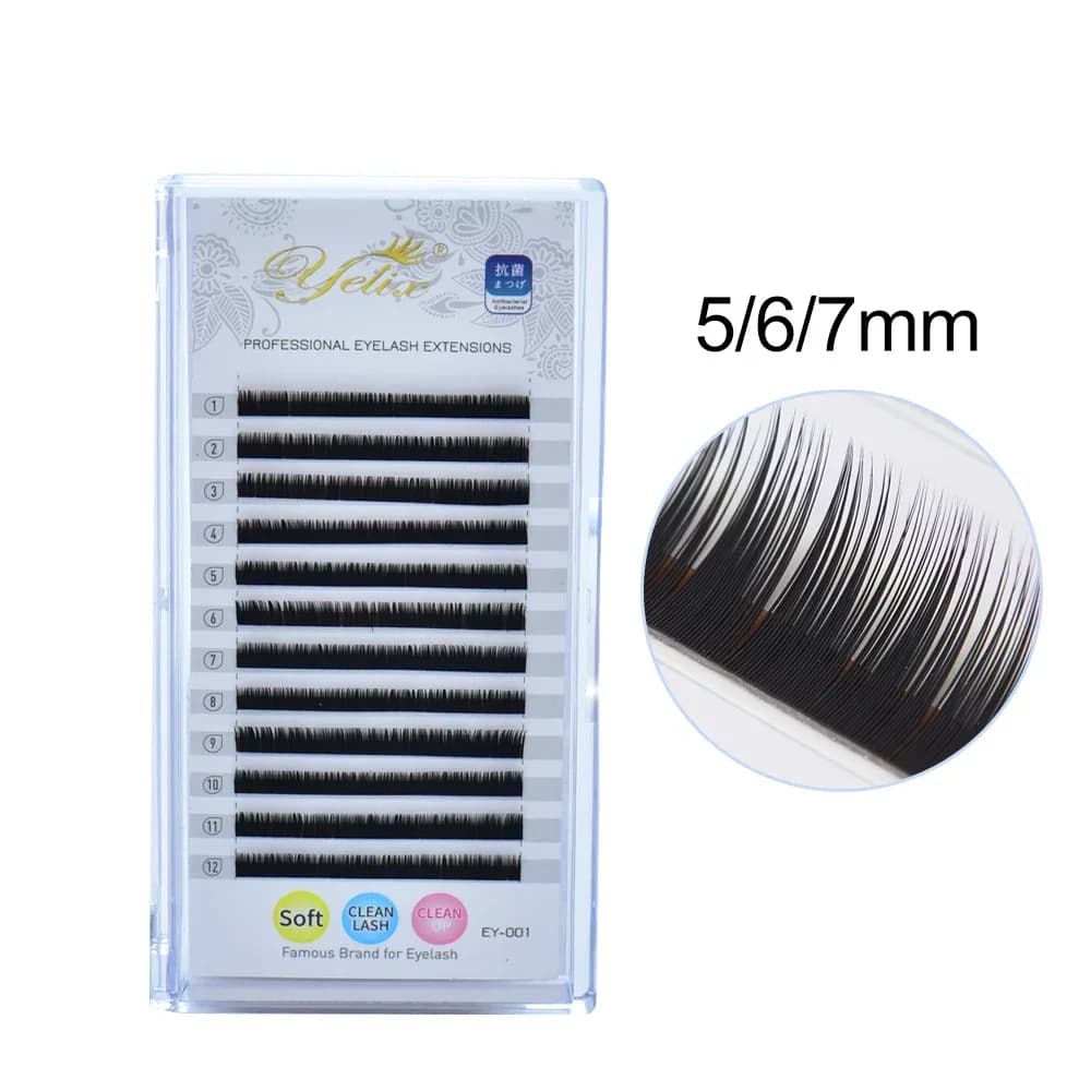 Short Lower Bottom Eyelash Extensions 6-8mm