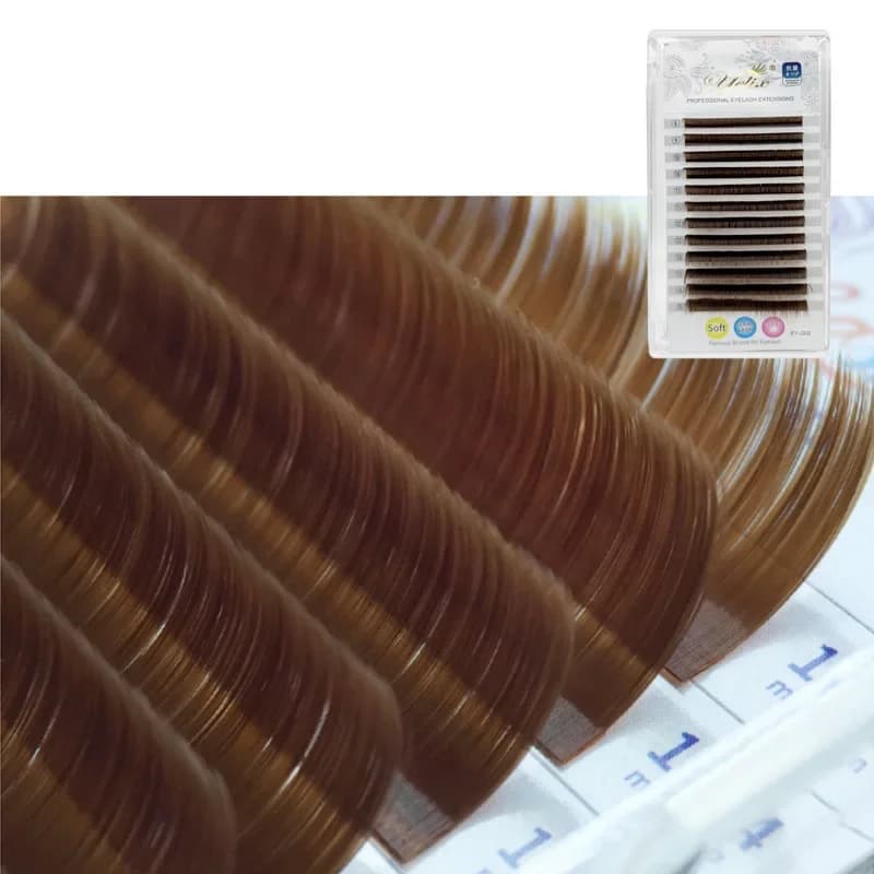 Colored Easy Fan Eyelash Extensions Red Green Blue Purple