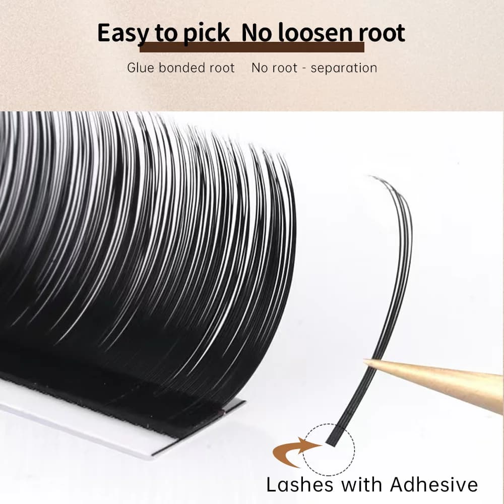 Premium Classic Individual Eyelash Extensions With Adhesive
