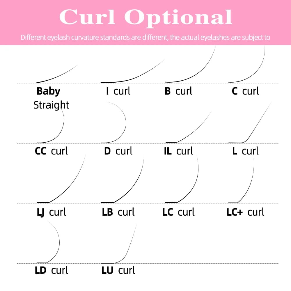 U-Shape YY Premade Fan Eyelash Extensions, 3D-5D Volume