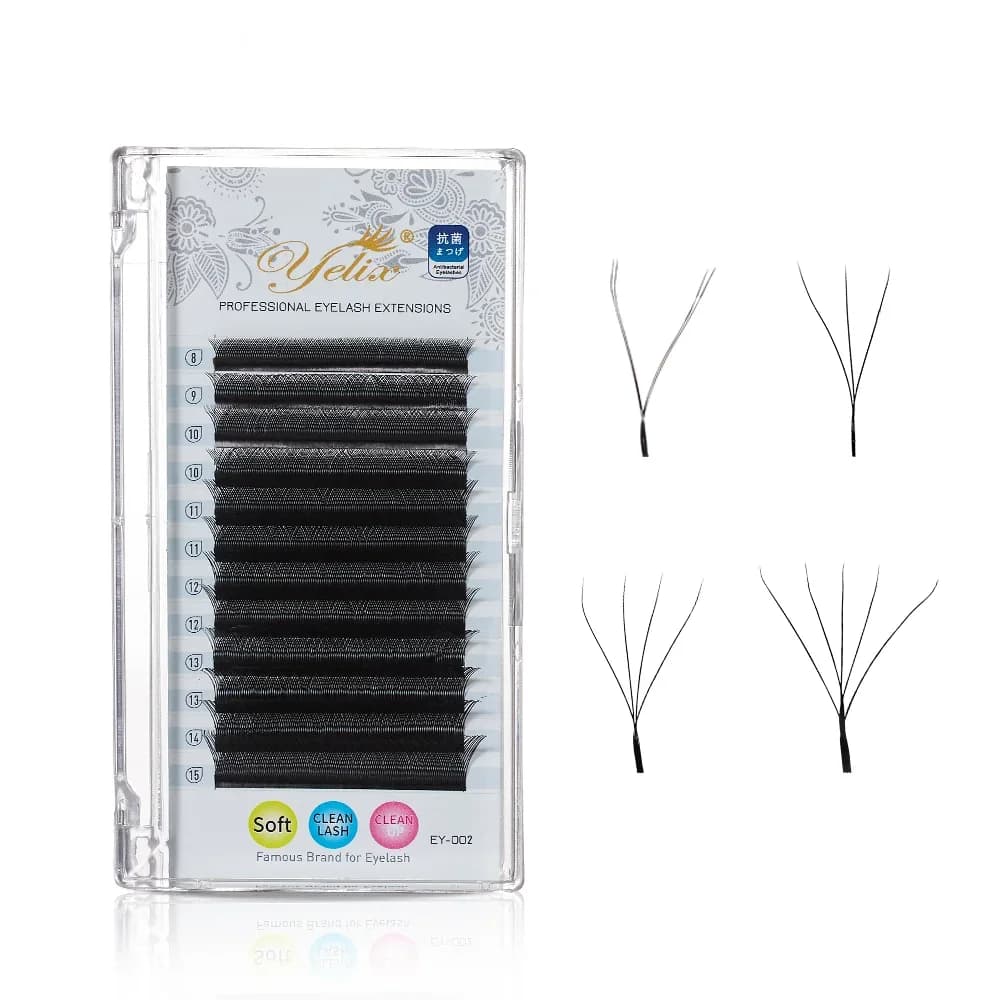 W Shape Bloom 2D-5D Premade Fan Eyelash Extensions
