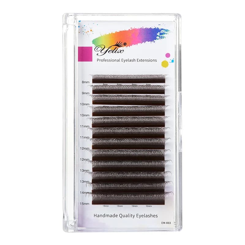 Brown W Shape 2D-5D Premade Fan Eyelash Extensions