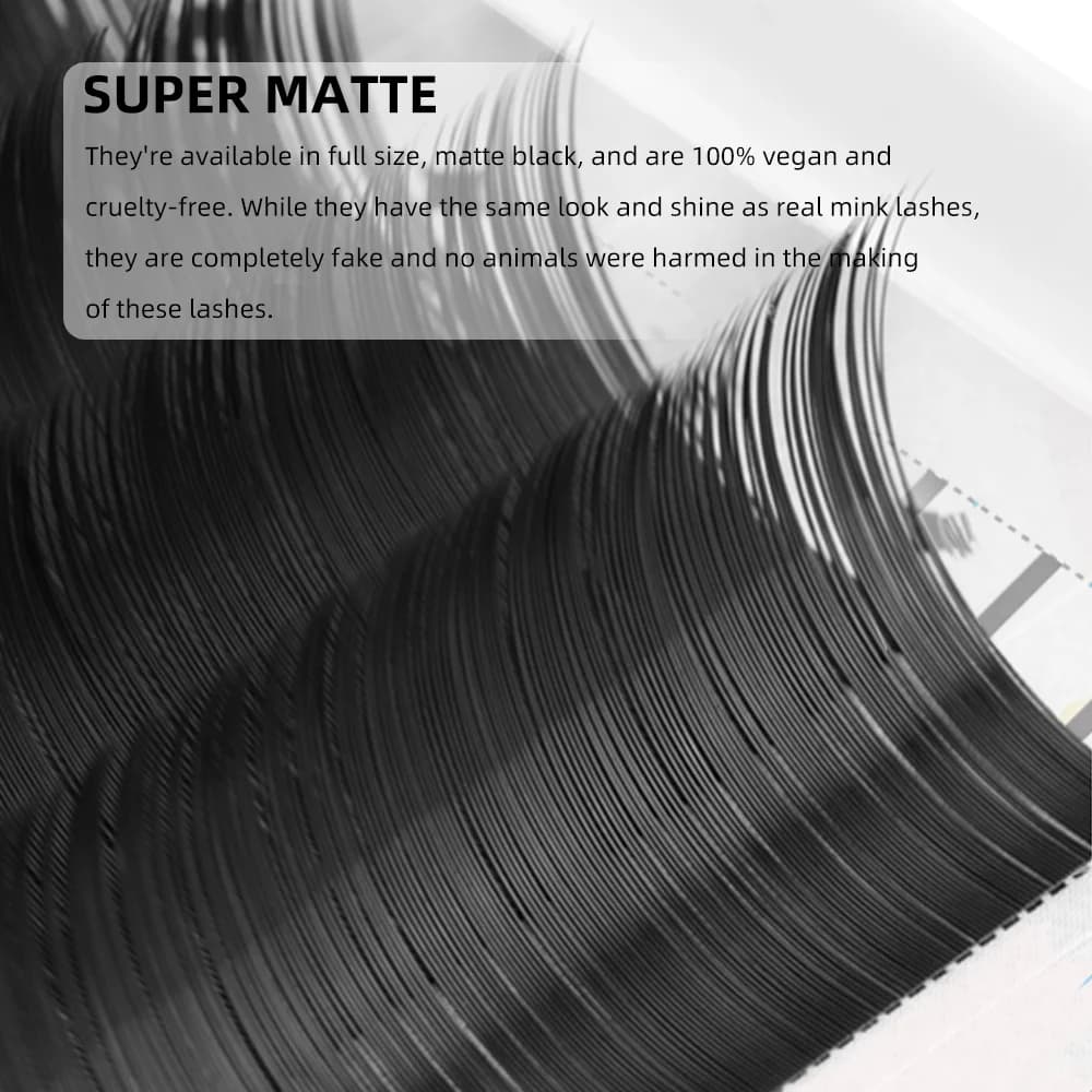 Super Matte Black C/D Curl Volume and Classic Lashes