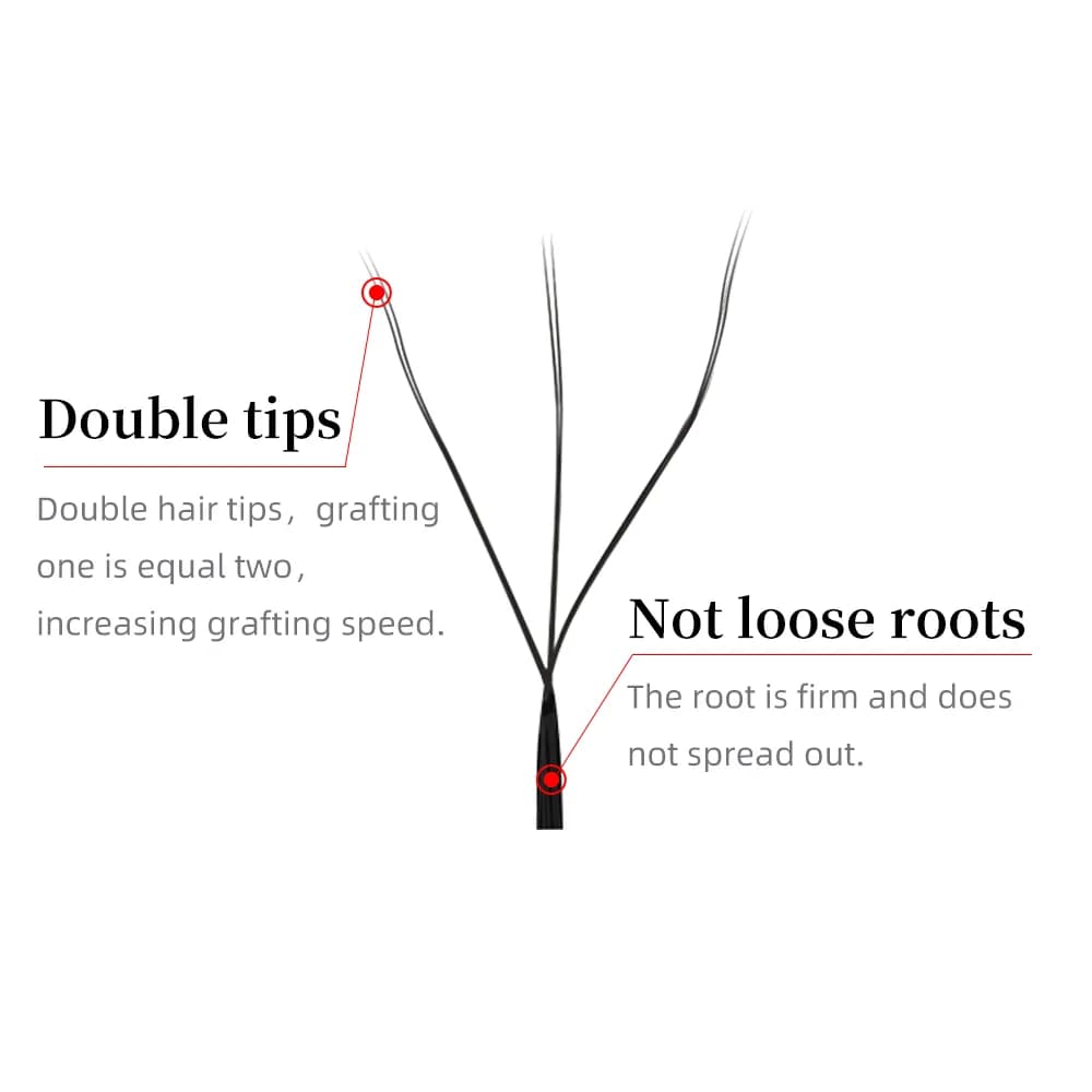 Double Tip 3D W Shape Automatic Flowering Premade Lashes