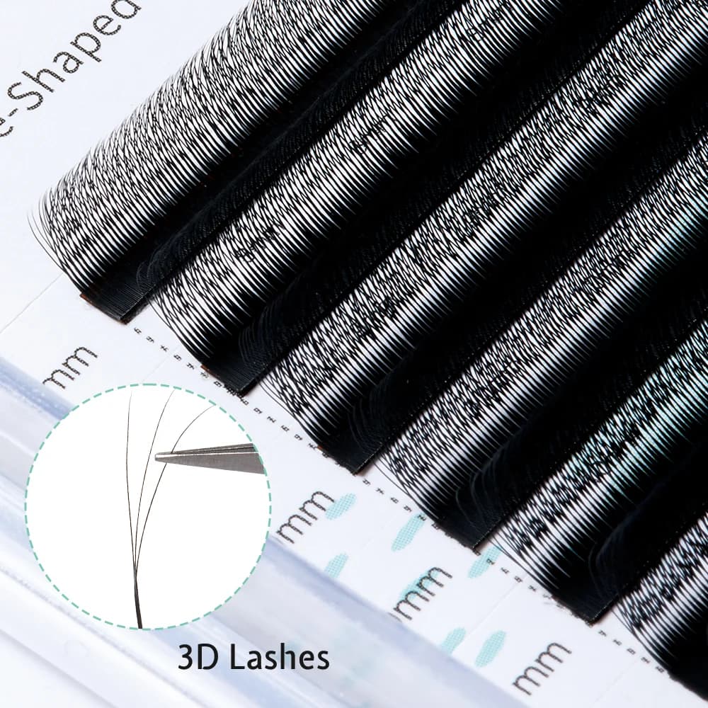 3D W Shape Smaller Spacing Premade Volume Lashes