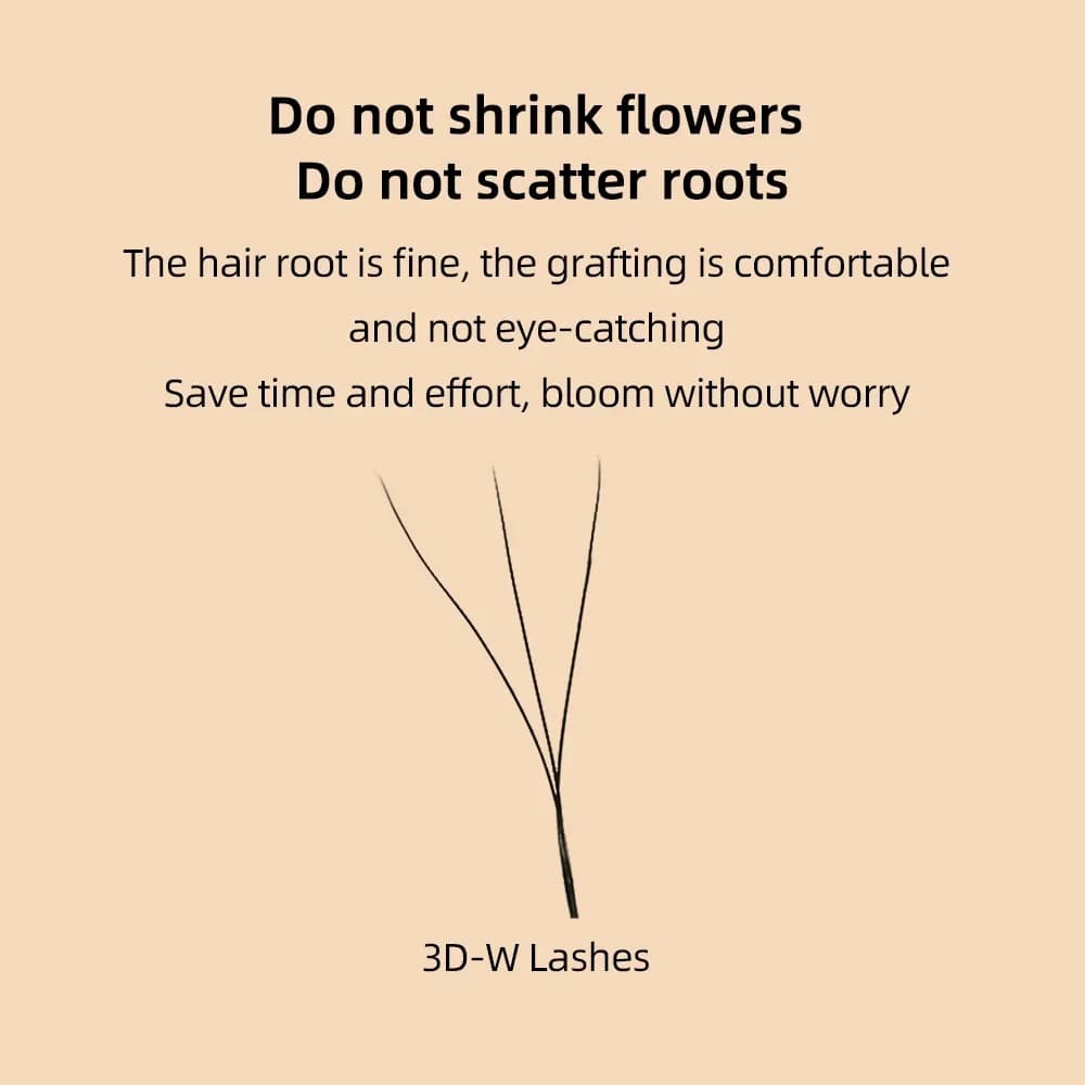 Y and W Shape Soft Mink Premade Volume Fans