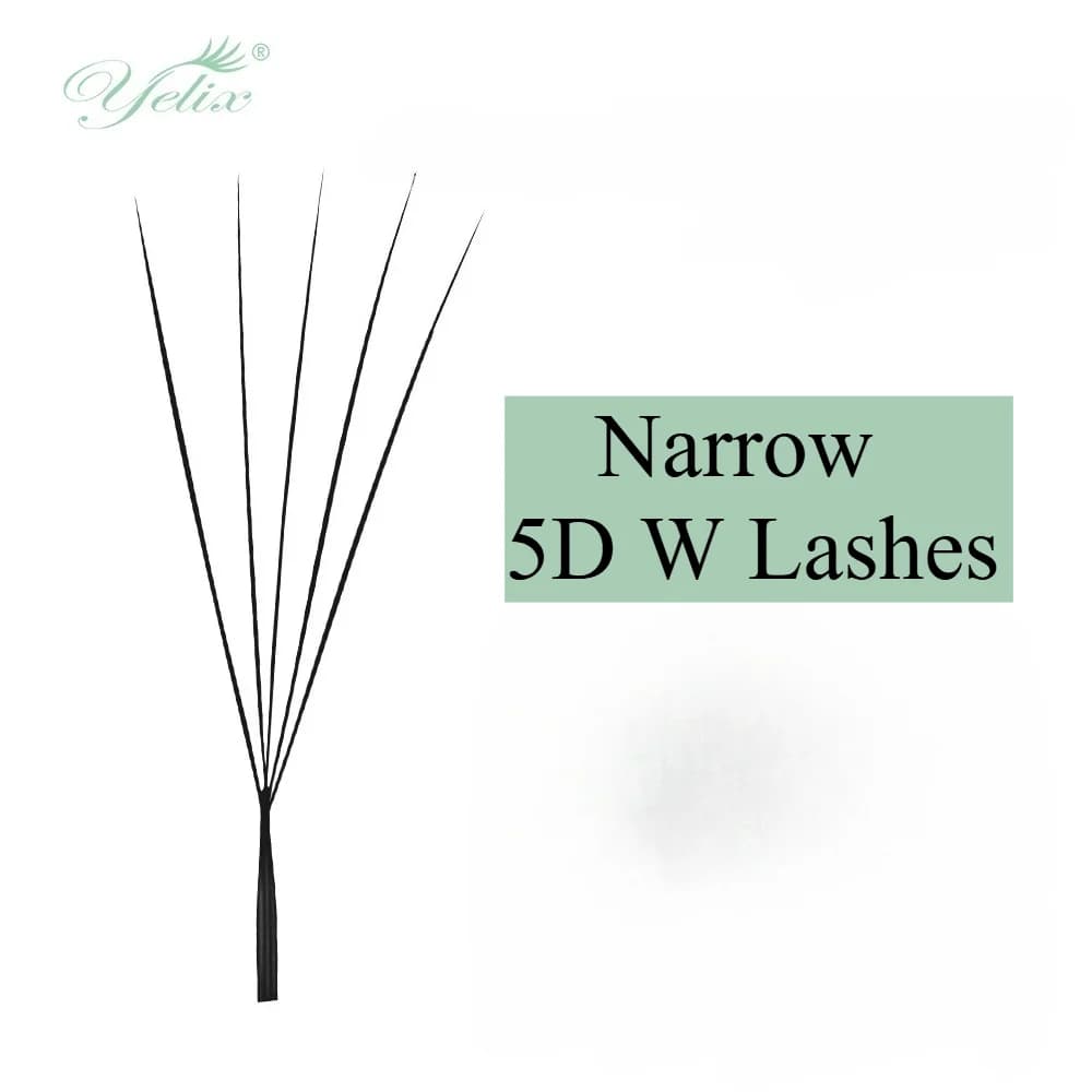 Narrow 3D/4D/5D W Shape Premade Fan Eyelashes