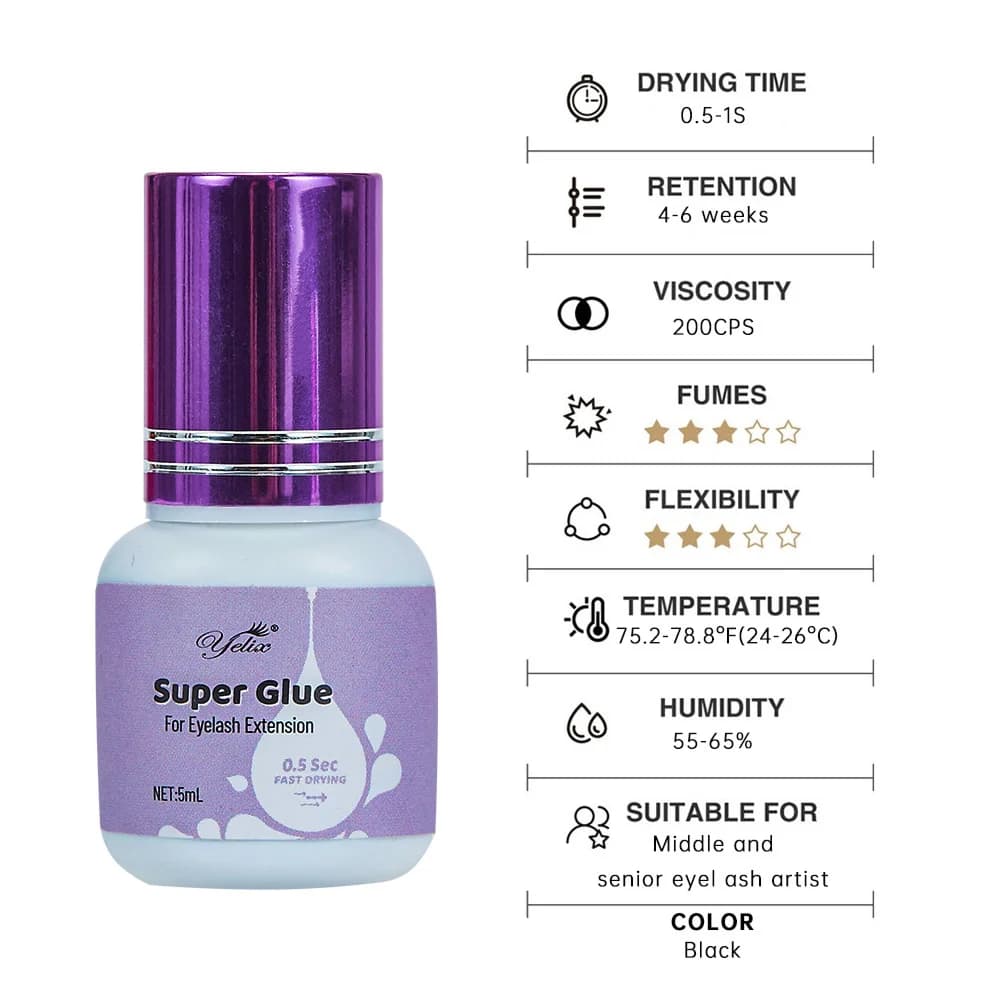 5ml Fast Drying Low Odor Lash Extension Glue