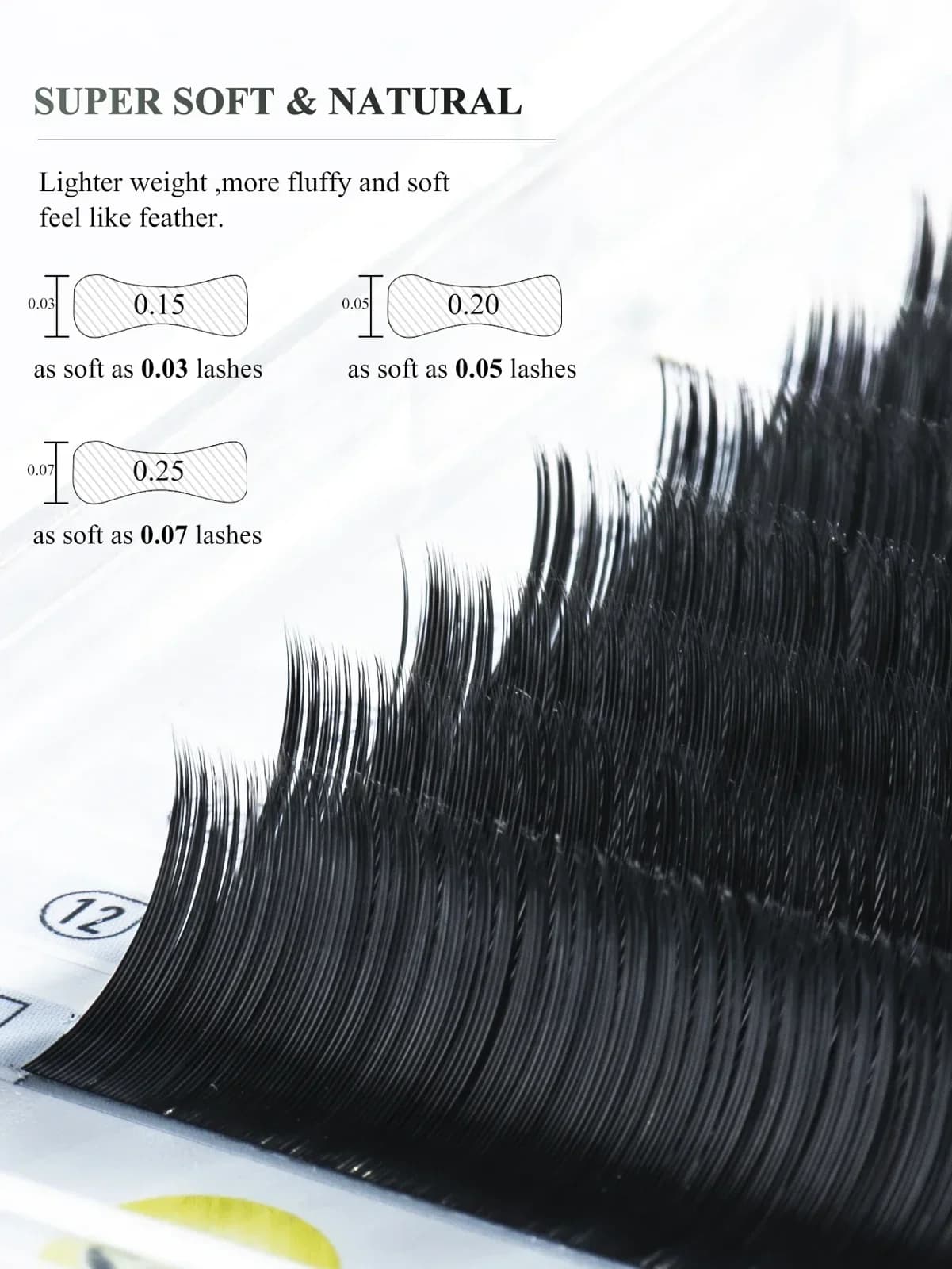 Classic Ellipse Flat Matte Natural Lash Extensions