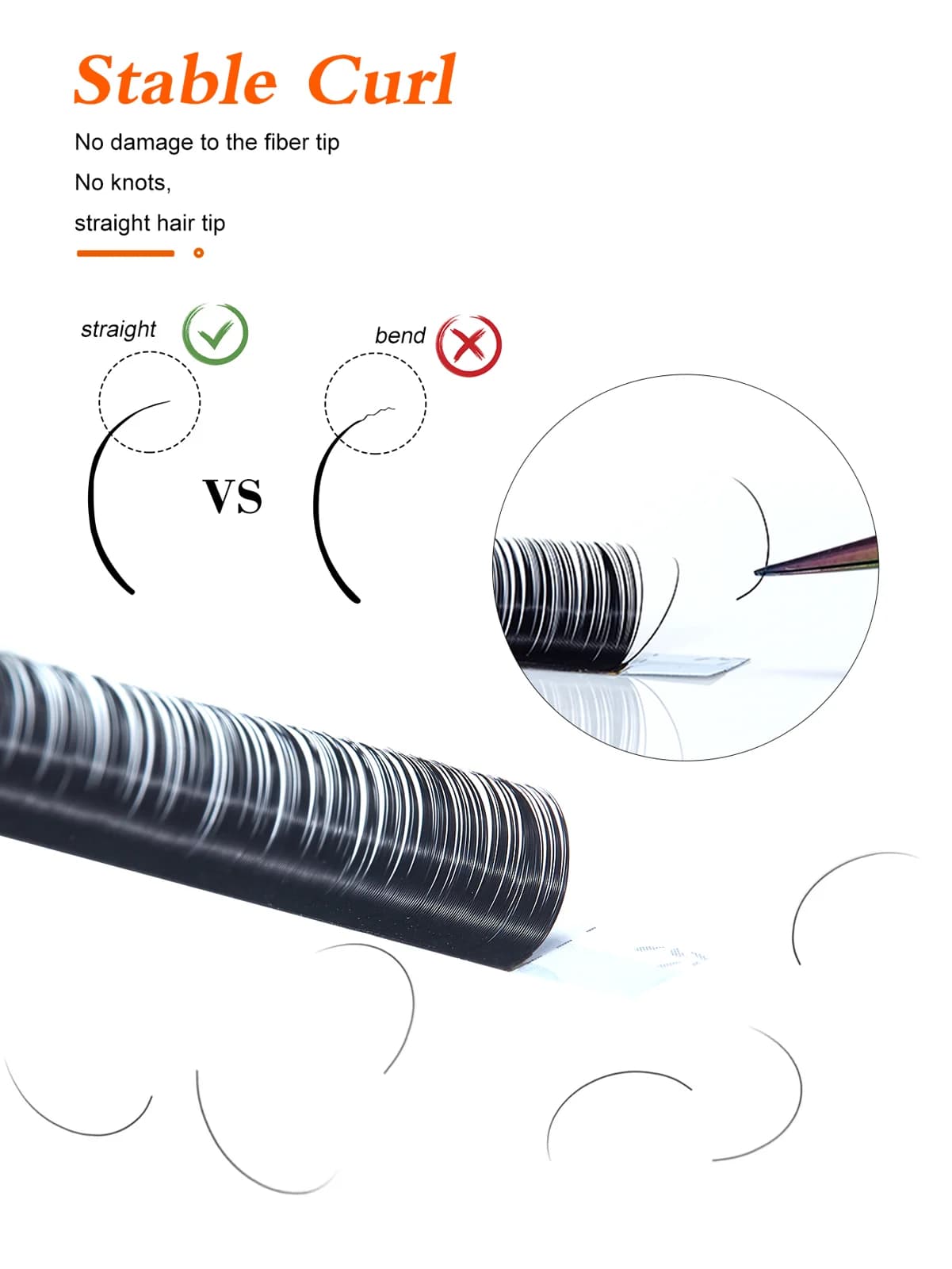 Black Classic Individual Silk Eyelash Extensions 12 Rows