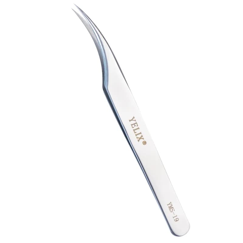 3D Accurate Fiber Tip Stainless Steel Eyelash Tweezers