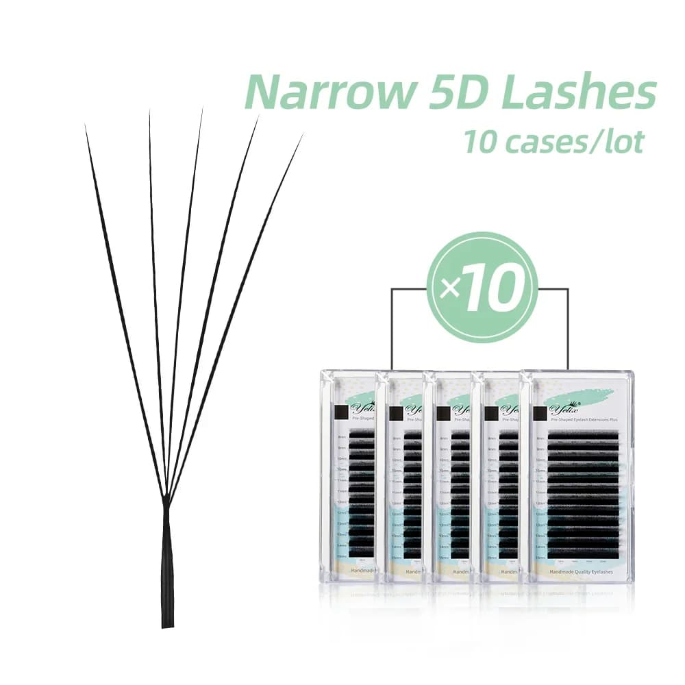 10 Cases W Shape 5D Premade Volume Fans