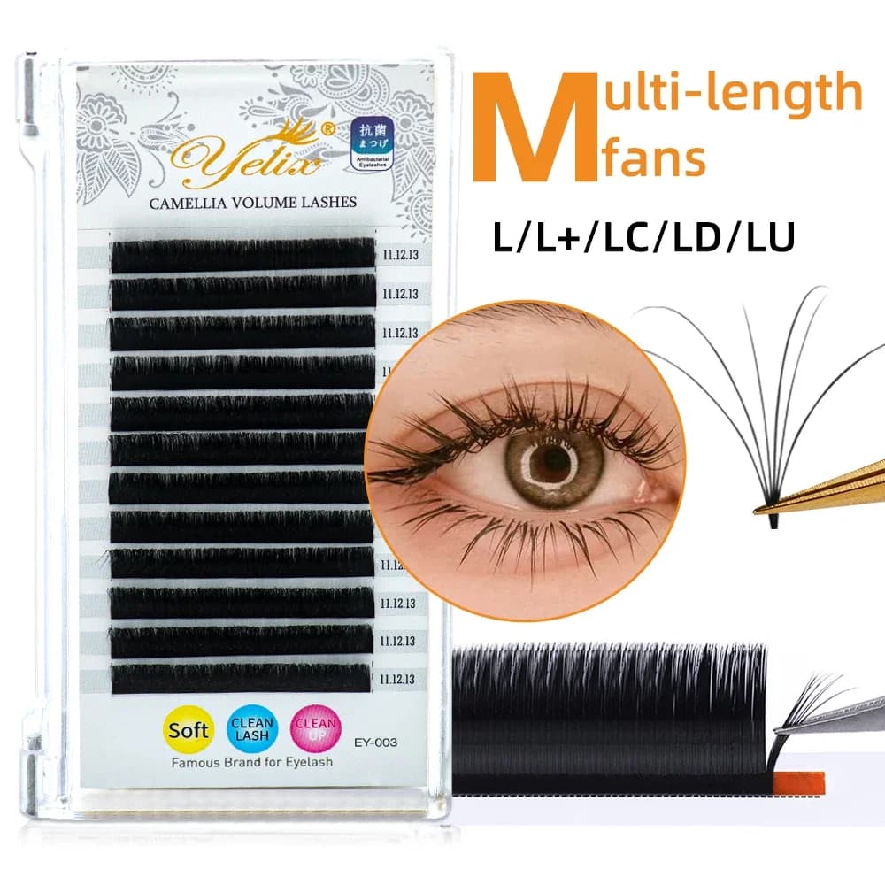 Fluffy Camellia Volume Individual Eyelash Extensions