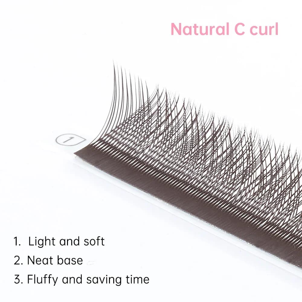 Brown Y Shape 0.05mm C Curl Individual Lashes