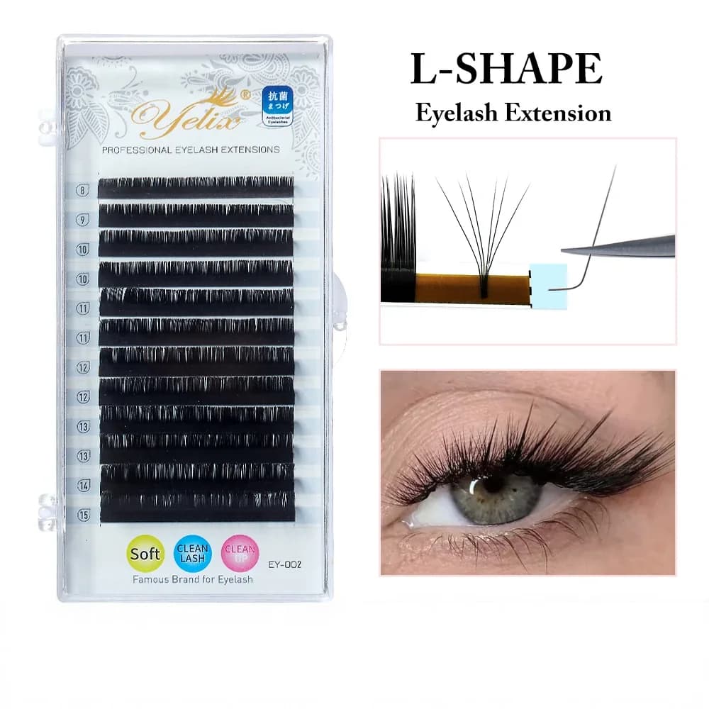 L Curl Individual Silk False Lash Extensions