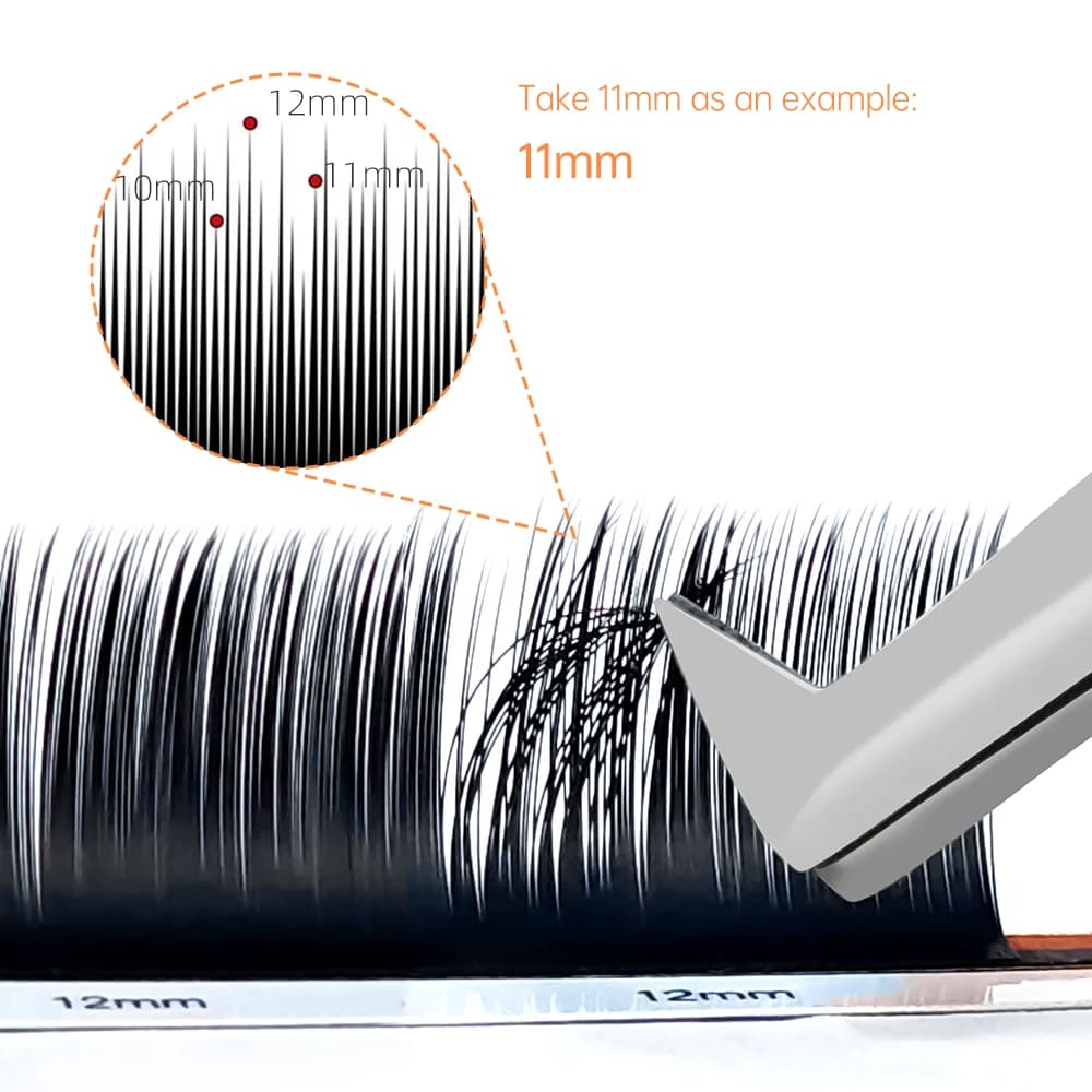 Camellia Bloom Individual Eyelash Extensions with Adhesive