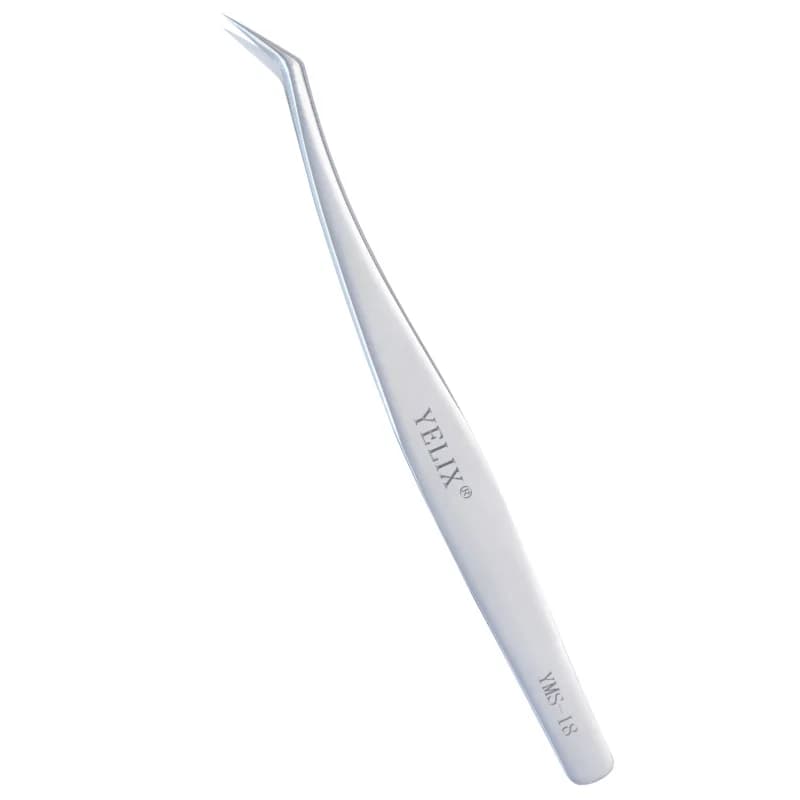 3D Accurate Fiber Tip Stainless Steel Eyelash Tweezers