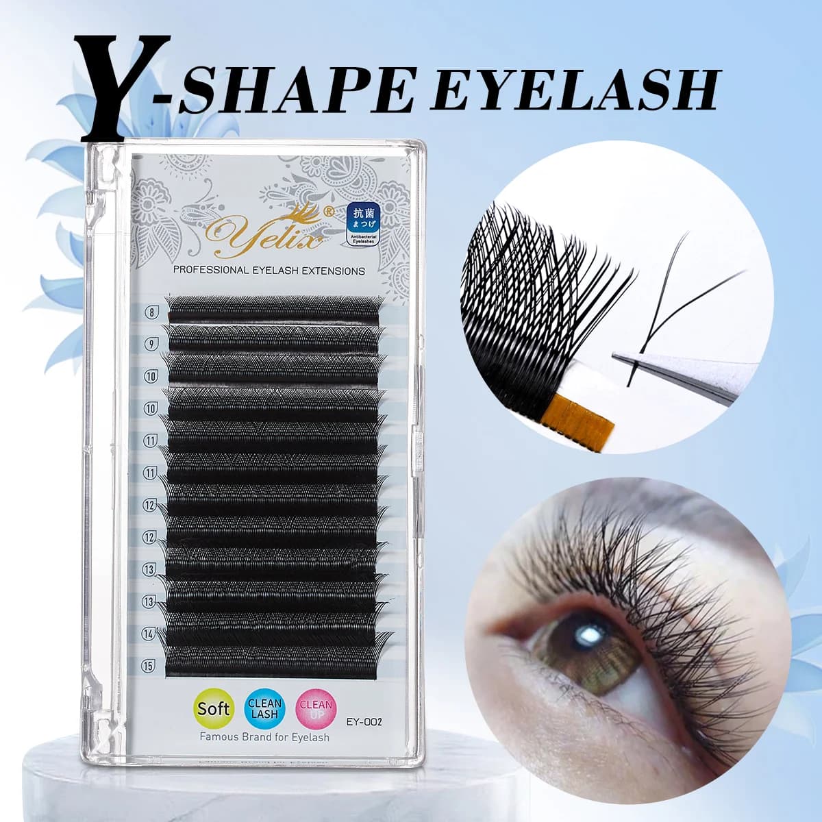 YY Shape Black 2D Premade Volume Fans