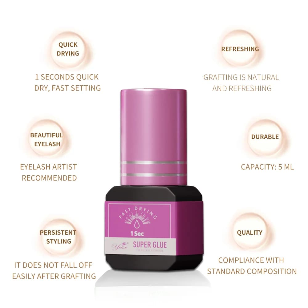 Professional Eyelash Extension Glue 5ml 3-Pack