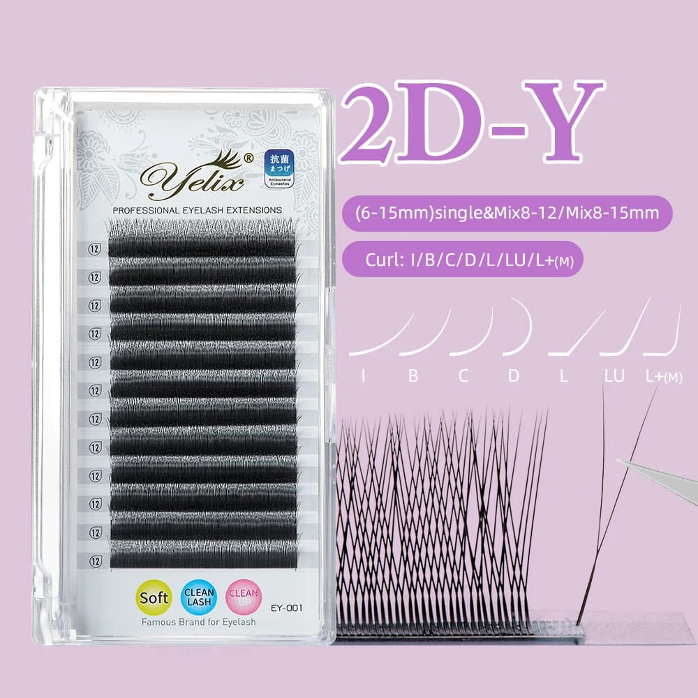 2D Y Premade Volume Fan Ultra Thin Lashes