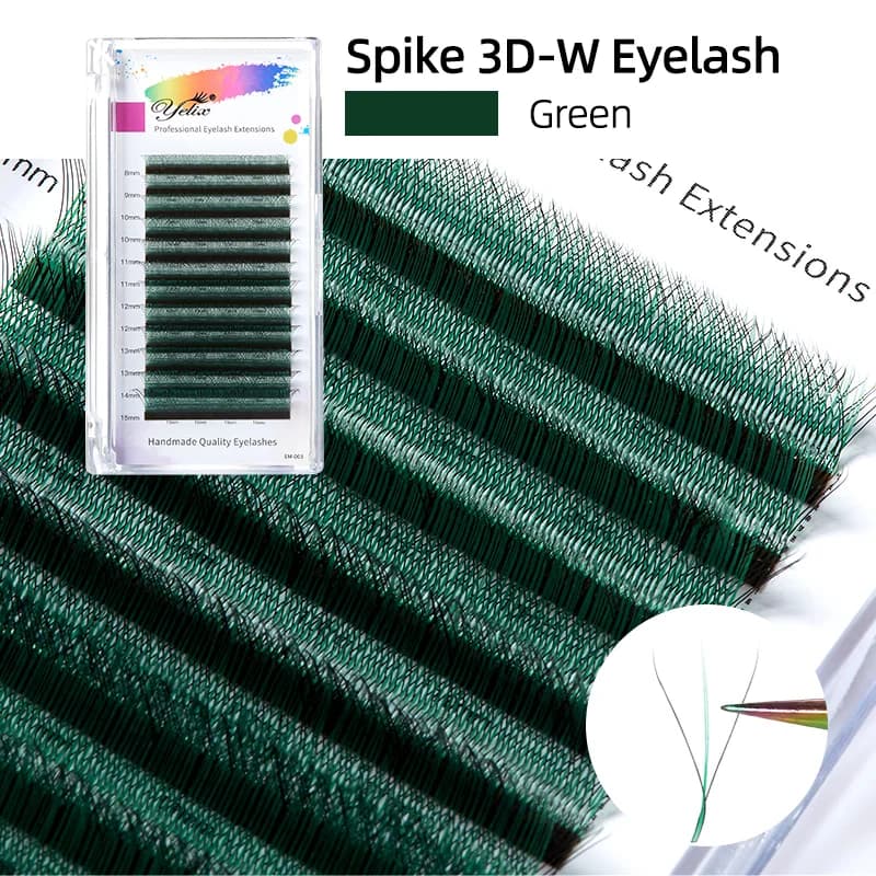 Black and Purple Spike 3D-W Fluffy Volume Lashes
