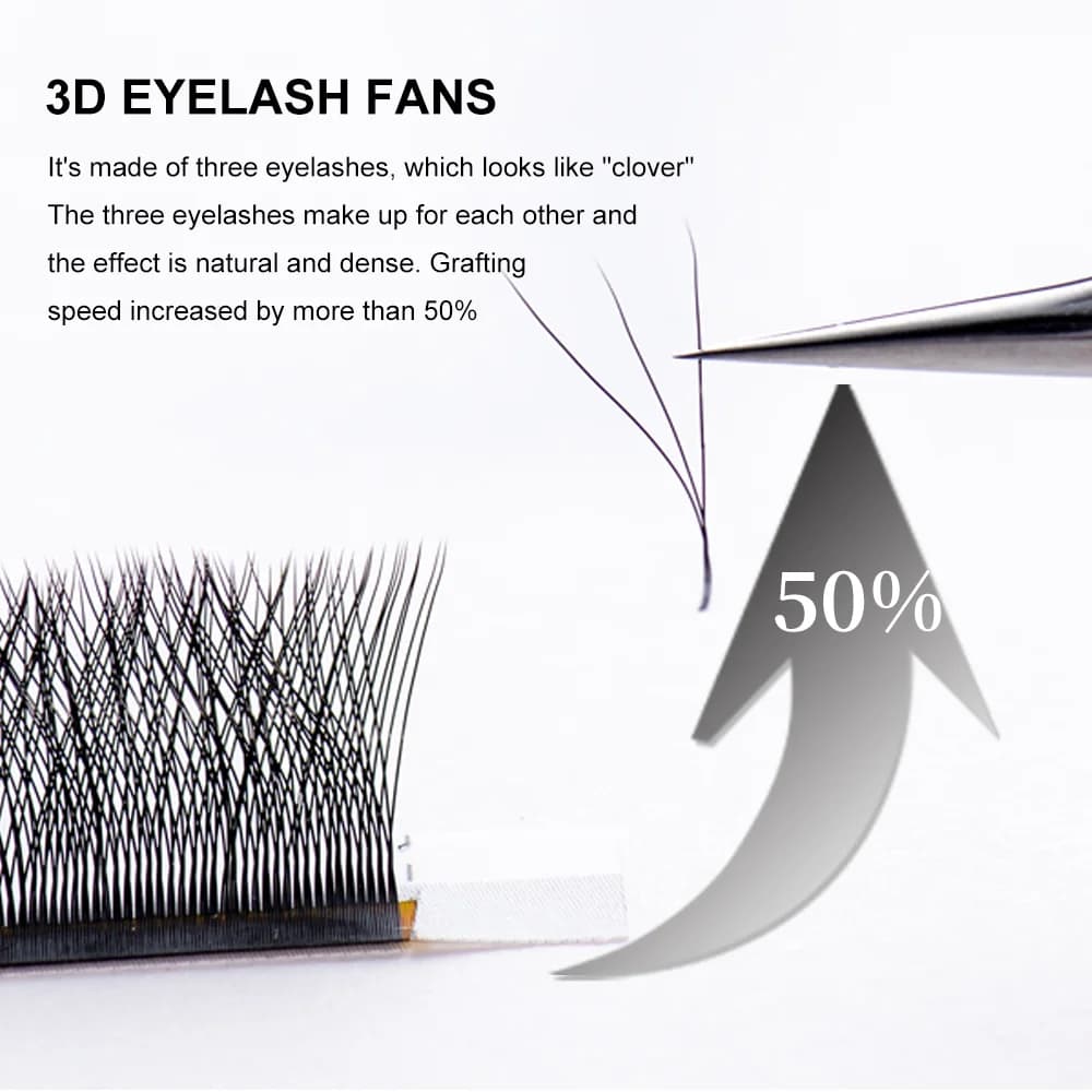 W-Shape 3D Premade Volume Fan Eyelash Extensions