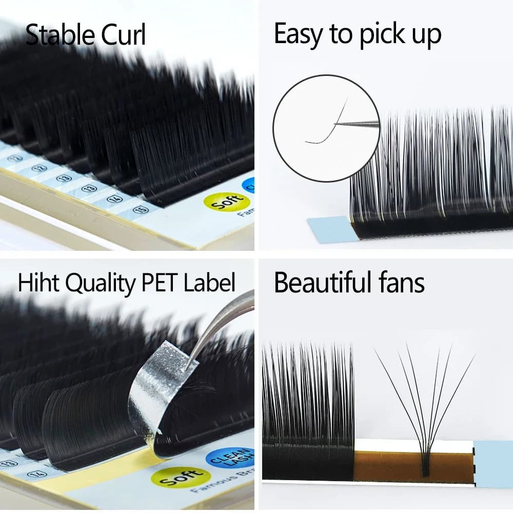 L Curl Matte Mink Individual Eyelash Extensions 8-15mm