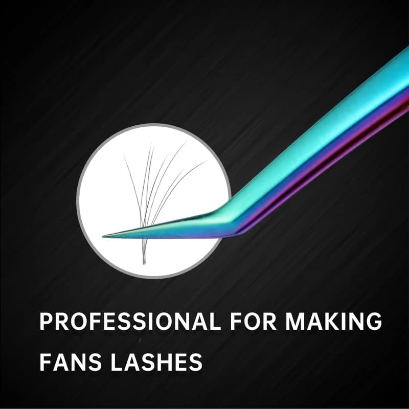 Golden Stainless Steel Isolation Lash Tweezers