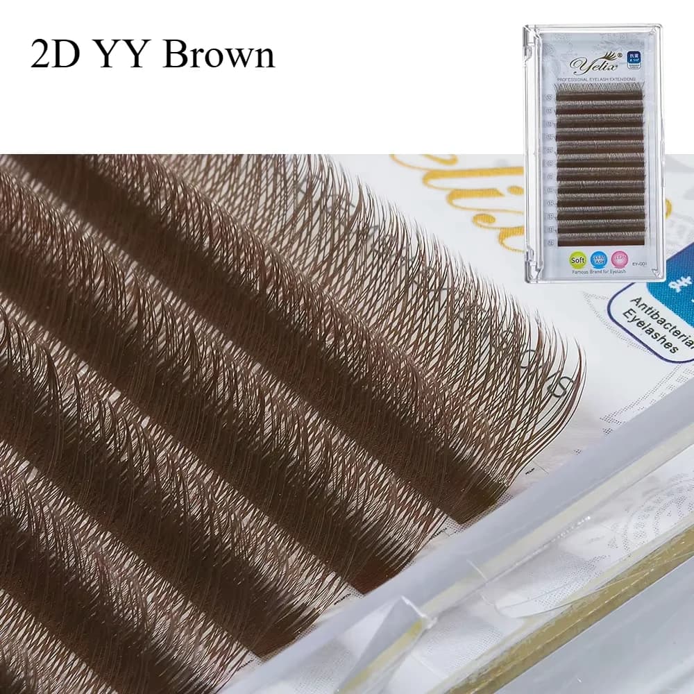 Y and W Shape Soft Mink Premade Volume Fans