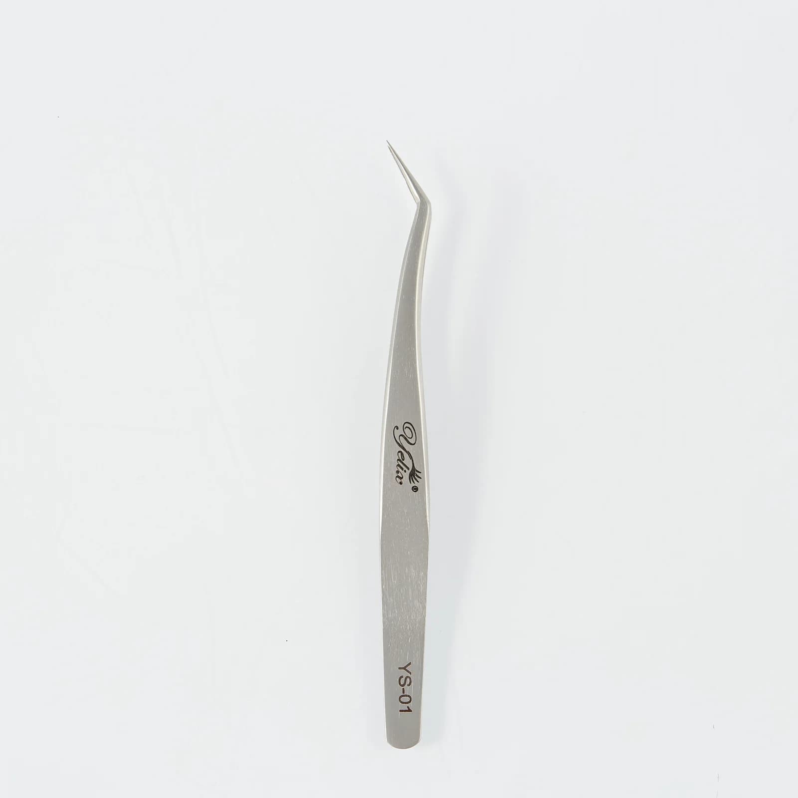 3D Accurate Fiber Tip Stainless Steel Eyelash Tweezers
