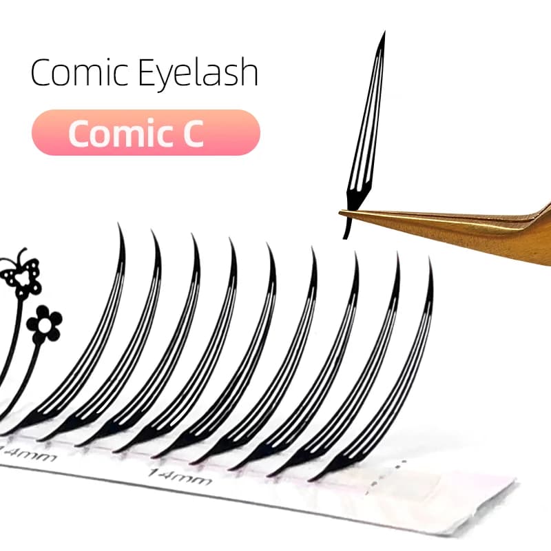 Feather Shape Spire Individual Brazilian Volume Lashes