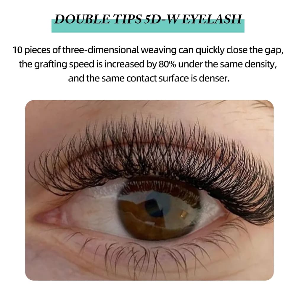 10D-W Double Layer W Shape Premade Volume Fans