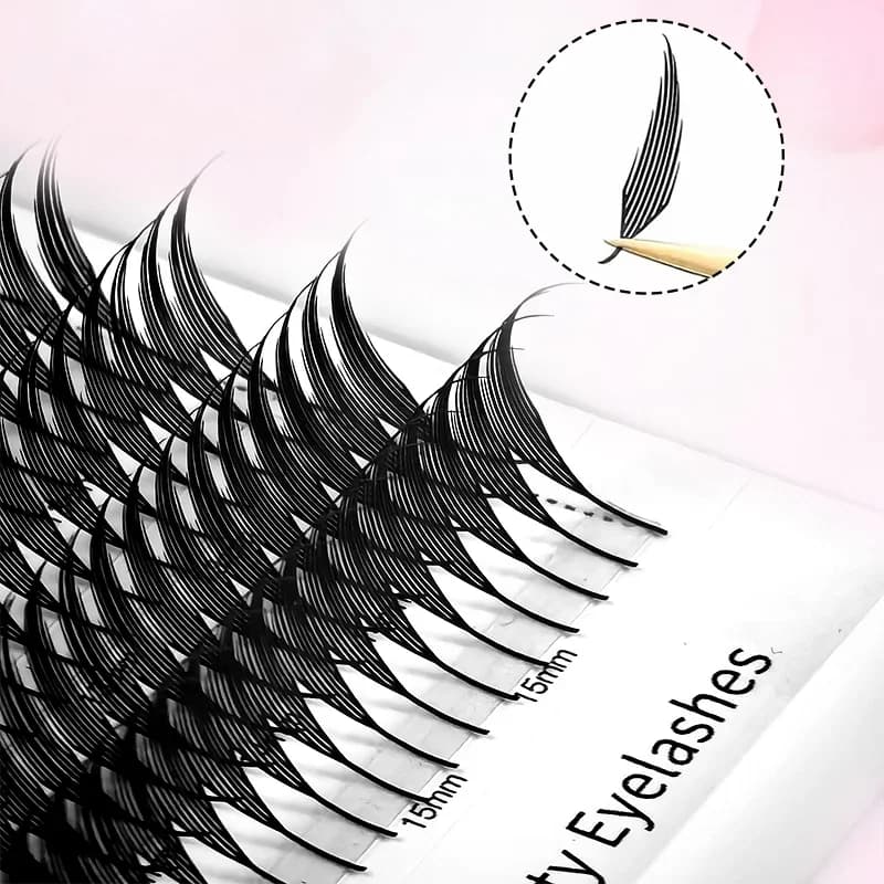 Feather Shape Spire Individual Brazilian Volume Lashes