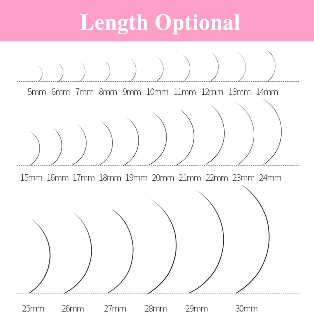 U-Shape YY Premade Fan Eyelash Extensions, 3D-5D Volume