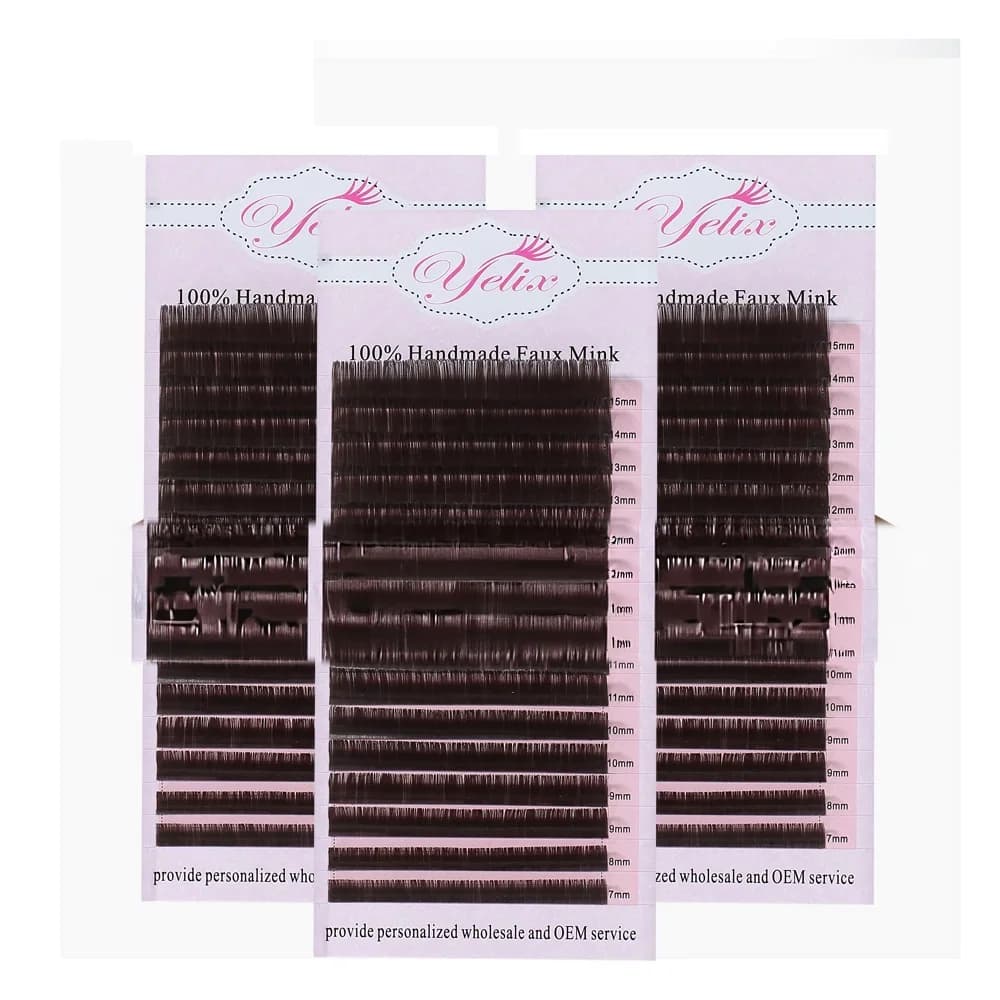 Individual False Mink Eyelash Set 5pcs