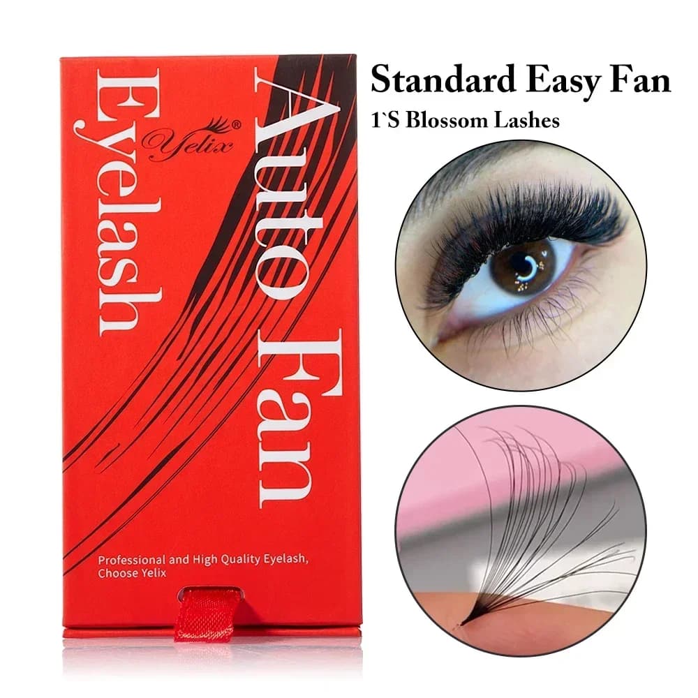 Super Matte Mega Volume D Curl Easy Fan Lashes 8-15mm