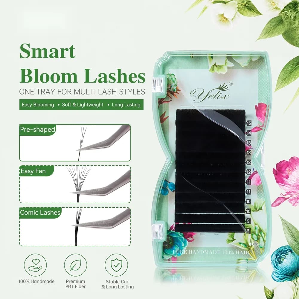 Smart Bloom W-Shape Premade Volume Fan Eyelash Extensions