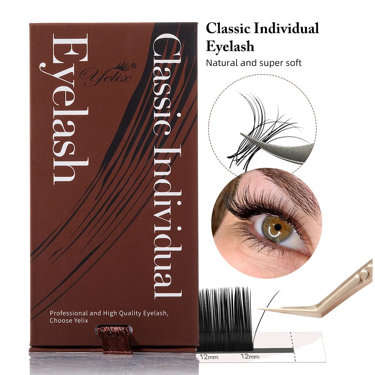 Super Matte Black C/D Curl Volume and Classic Lashes