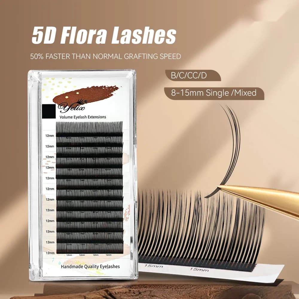 5D Flora Individual Lash Extensions 0.07mm